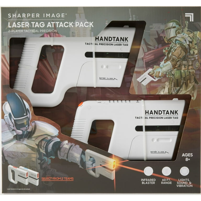 y　 ラッシュアイアン2台セットライナー&シェダーHEART BEAT Sharper Image® Laser Tag Attack Pack 2-Player Tactical Precision