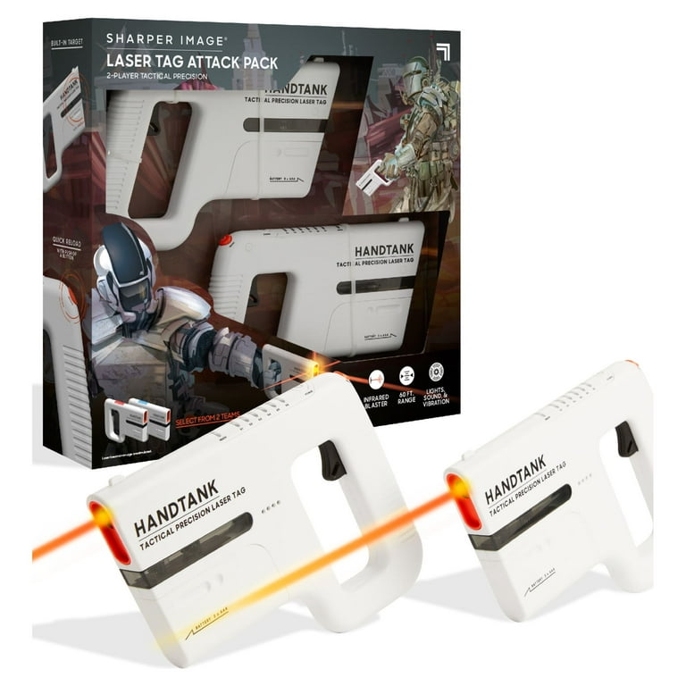 Sharper Image Two Player Laser Tag Game Set - Lights, Sounds, and  Vibrations - Recommended for Ages 8-11 in the Kids Play Toys department at