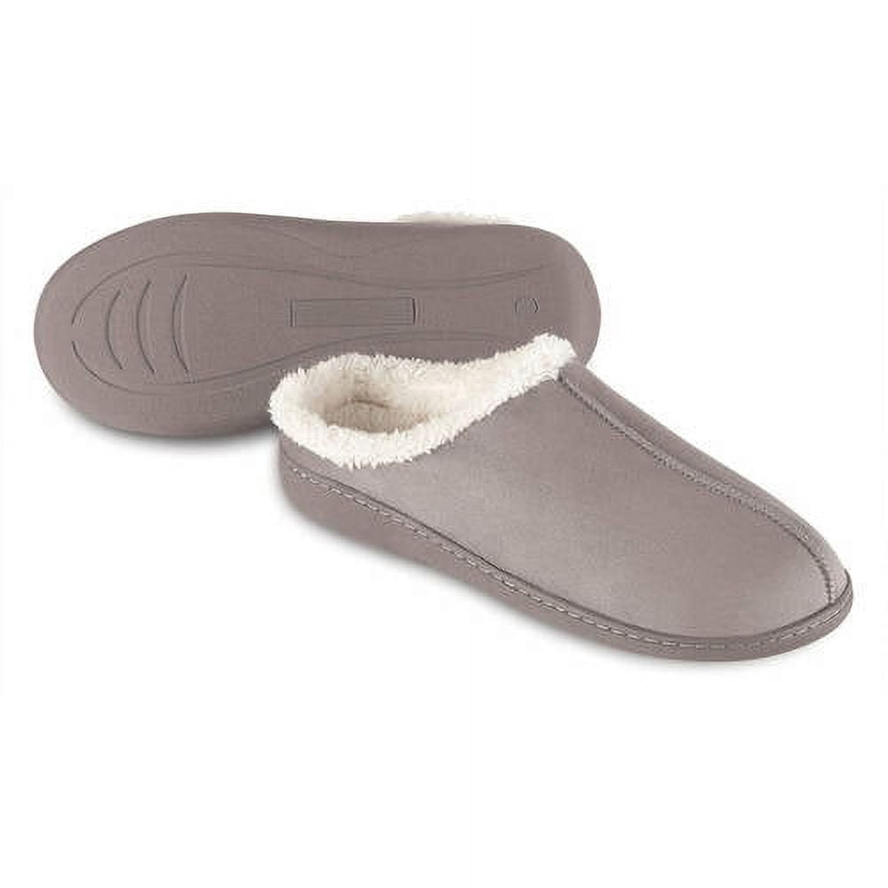 Dearfoams Mens Memory Foam Slip-On Loafer Slippers Black 7/8 Medium (D) -  Walmart.com