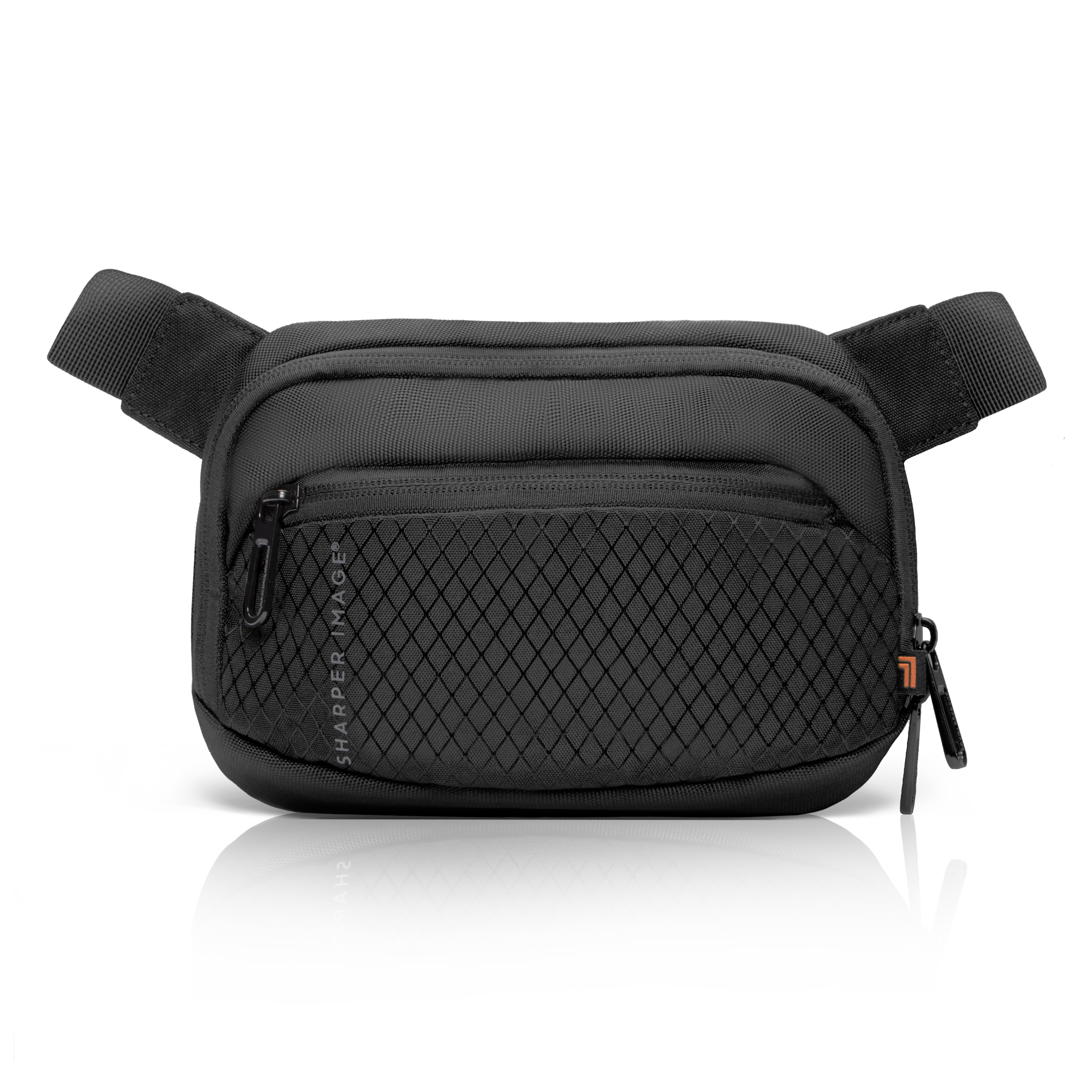 Sharper Image Metro Crossbody Sling Bag, Small Daypack Chest Bag with Adjustable Shoulder Strap for Outdoor Travel Hiking, Water Resistant, Black