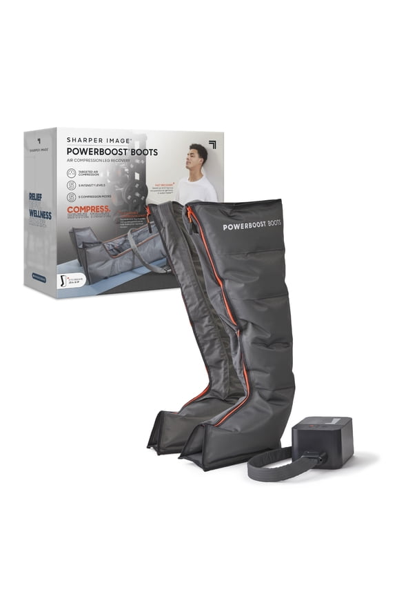 Powerboost Boots, Air Compression with 5 Modes & 5 Intensity Levels, Size S/M