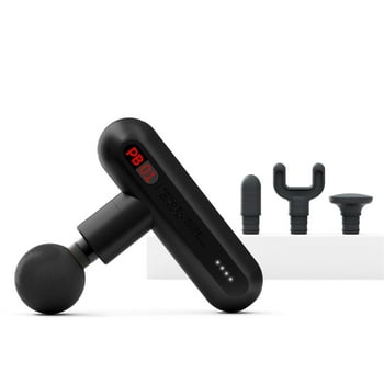 Sharper Image® Powerboost Move® Deep Tissue Portable Percussion Massager, Massage Gun w/ 4 Attachments, Whisper Quiet Operation, Variable Strength Full Body Recovery, Rechargeable