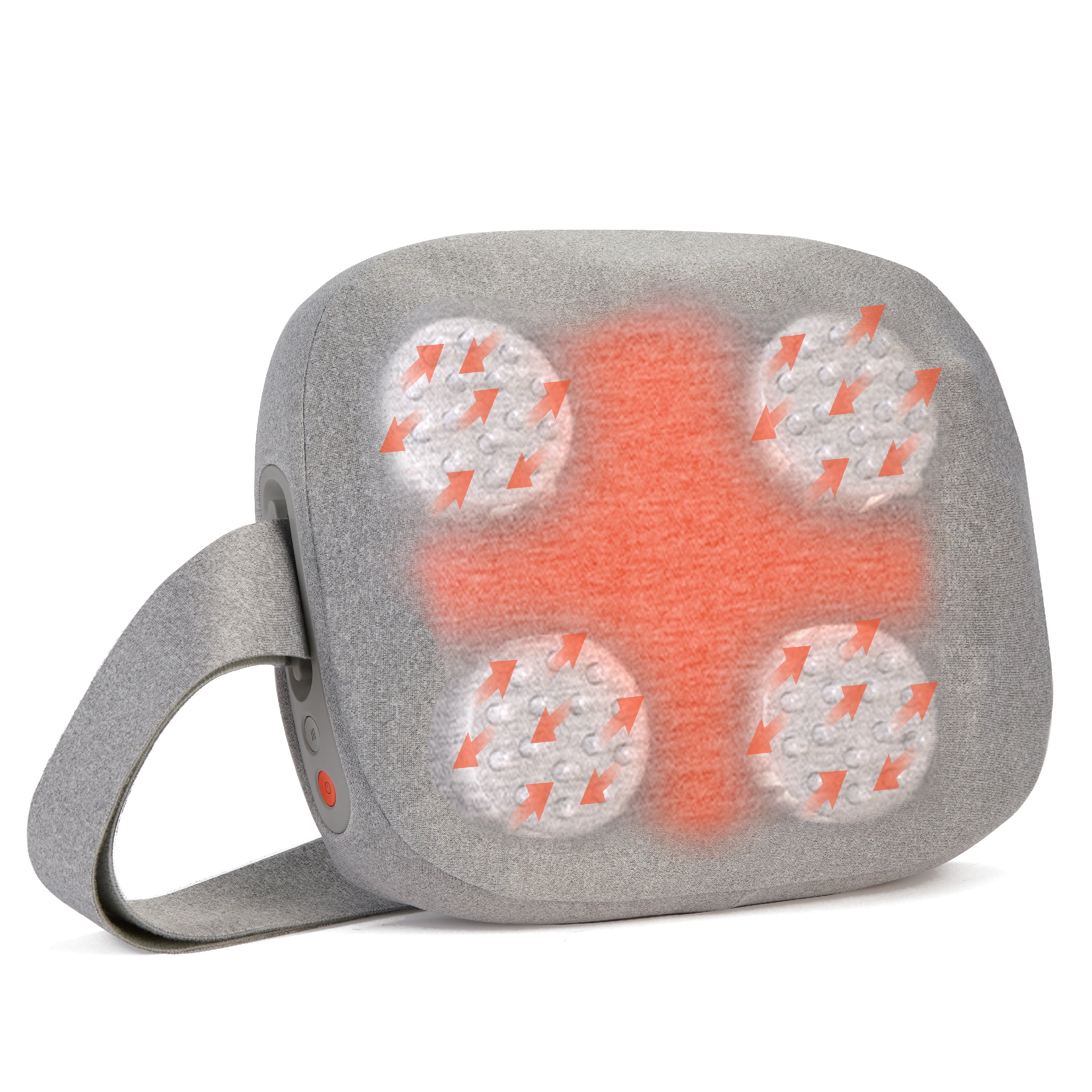 Sharper Image RealTouch Lumbar Acupressure Back Massager, Targeted Micro Nodes, Adjustable Strap, Ergonomic Design for Back Support, Legs, & Feet