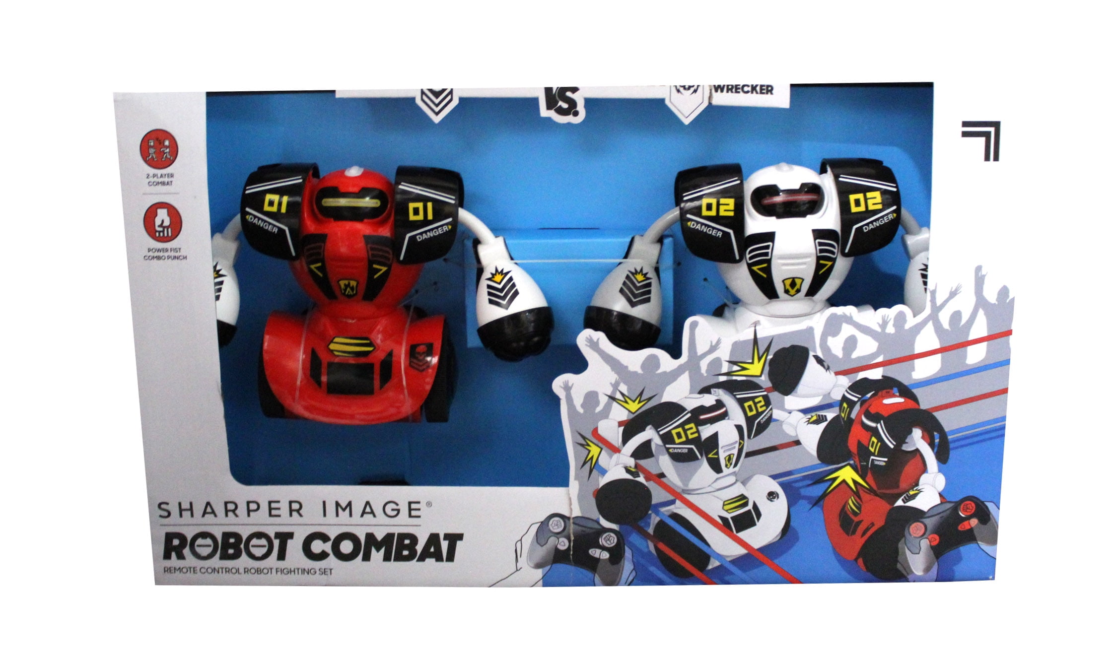 Sharper Image Robot Combat Set [2023  Exclusive] 2-Player Remote  Control RC Battle Robots, LED Lights & Sound Effects, Wireless Infrared