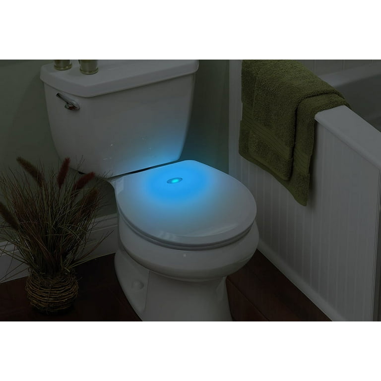 Elongated Toilet Seat Lid Glow In The Dark Green Night Night Soft Close  Plastic