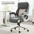 thumbnail interactive-video image 1 of Sharper Image S-120 Massage and Heat Office Chair, Gray/White, 1 of 14