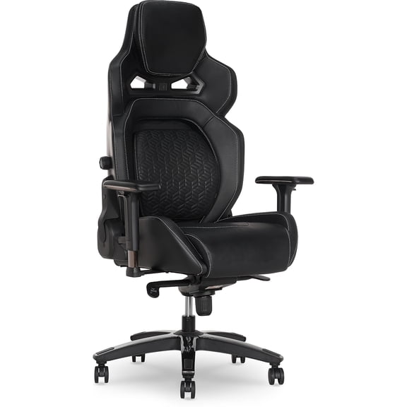 Sharper Image SGX300 Ergonomic Racing Gaming Chair Black (52914-BLKWHT)