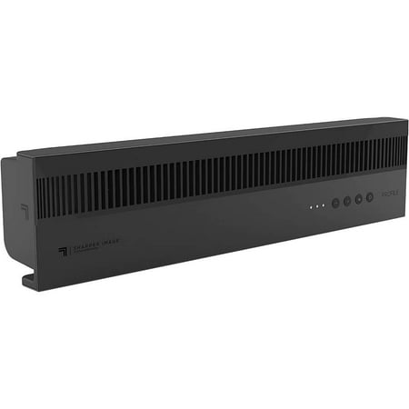 Sharper Image PROFILE Window Fan with Reversible Exhaust, Weather Resistant Case, Black - Black
