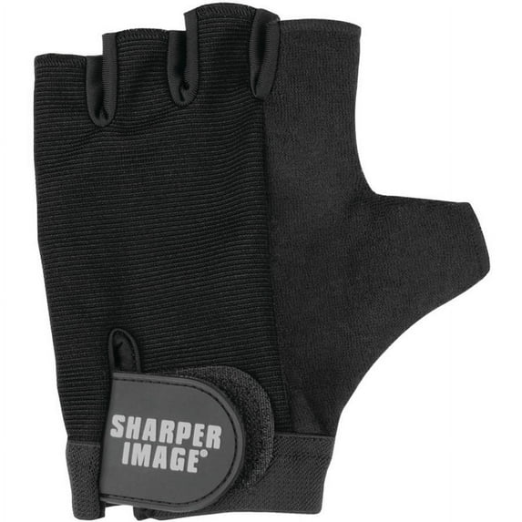 Sharper Image Si-fg-280lxl-blk Deluxe Fitness Gloves (L/XL; Black)