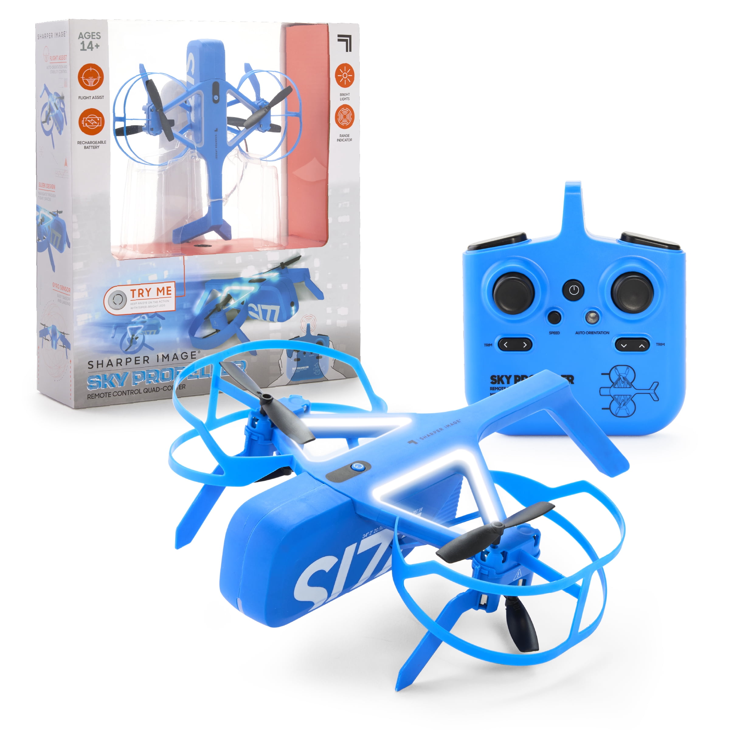 Sharper Image Sky Propeller Remote Control Quad-Copter Drone