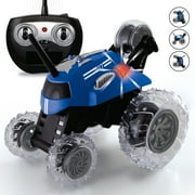 Sharper Image  Toy RC Thunder Tumbler Remote Control 360 Spinning Car, 2-Pieces, Blue, Age 6+