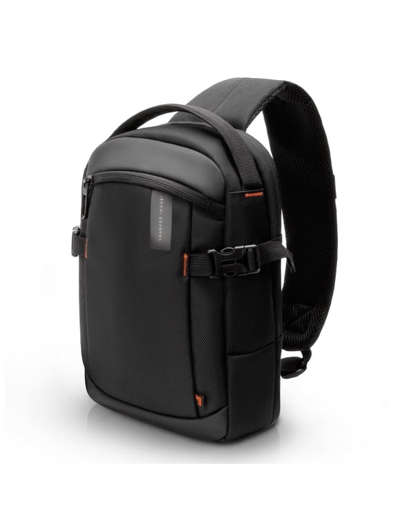 Venture Crossbody Sling Bag Backpack, Daypack Chest Bag w/ Adjustable Shoulder Strap for Outdoor Travel Hiking, Water Resistant, Black