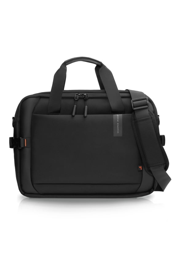 Venture Messenger Briefcase Laptop Bag Fits 17” Computer, 19L Water Resistant Crossbody Shoulder Bag with Strap for Work, School, Office, Travel, Black