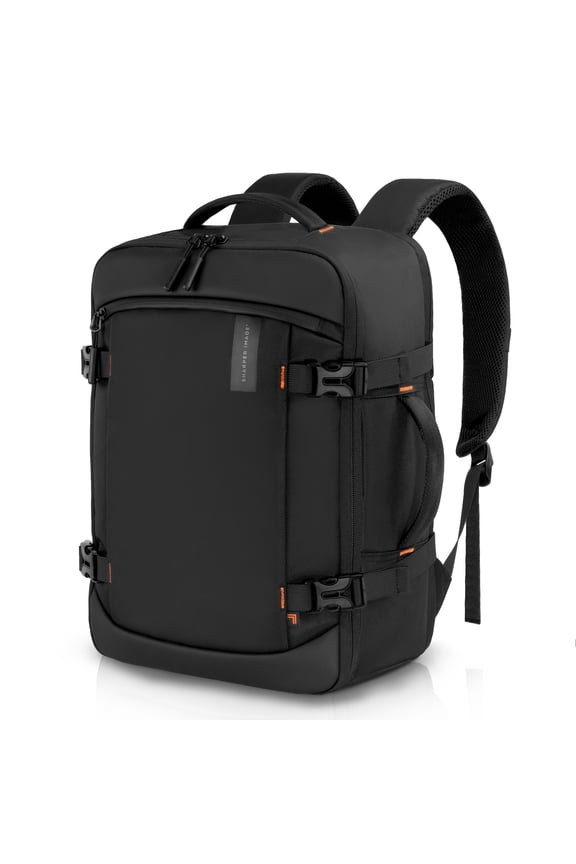 Venture Weekender Travel Laptop Backpack, TSA-Approved 20L Carry-On Bag Fits 17” Laptop, Water-Resistant, Black