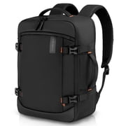 Sharper Image Venture Weekender Travel Laptop Backpack, TSA-Approved 23L Carry-On Bag Fits 17  Laptop, Water-Resistant, Black