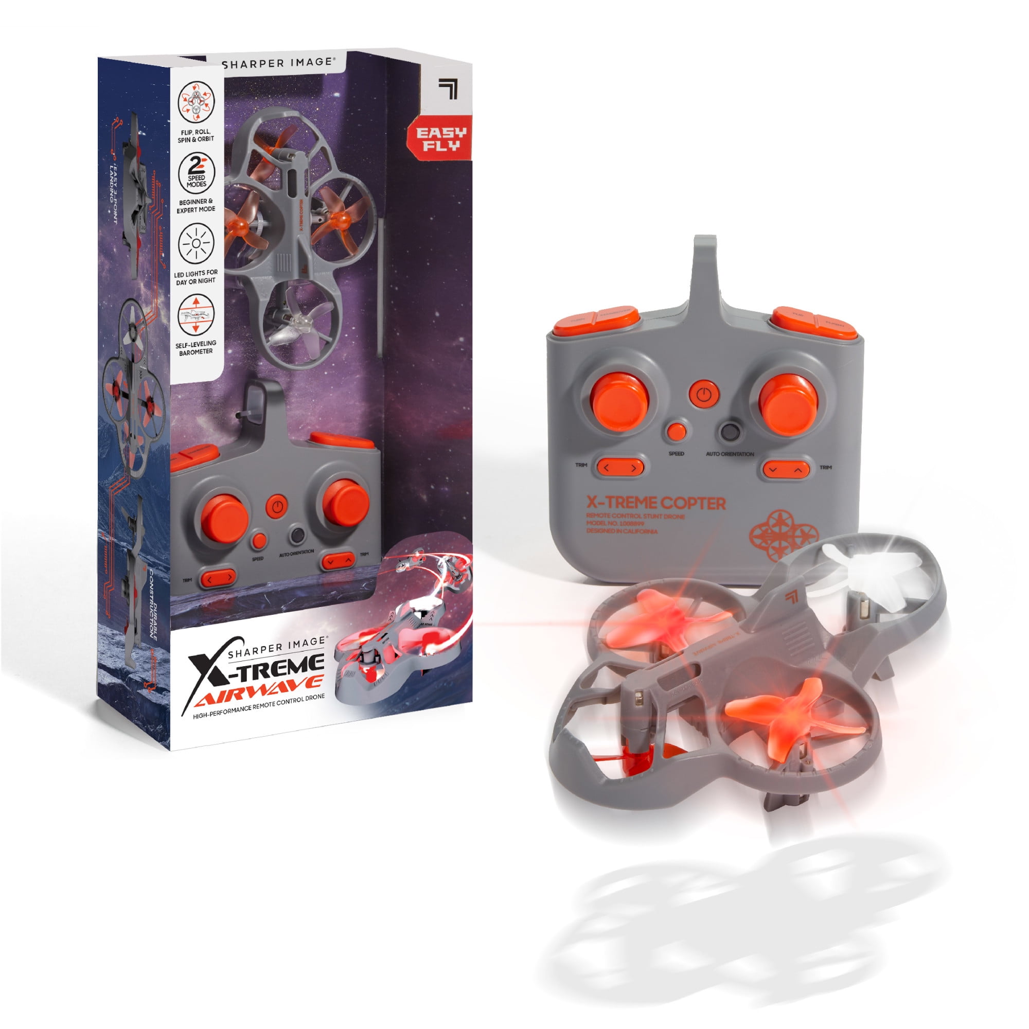 Sharper Image® X-Treme Airwave Remote Control Drone, Gray, 4.19 in x 3. ...