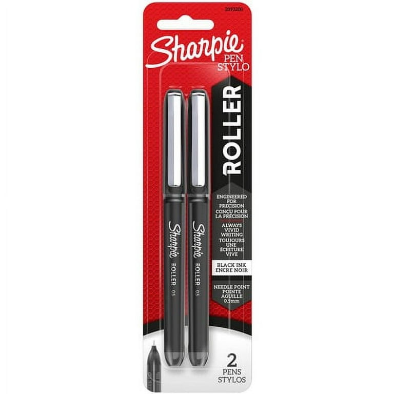 Sharpie 0.7mm Rollerball Pen - 0.5 mm Pen Point Size - Needle Pen Point Style - 2 / Pack Sharpie 0.7mm Rollerball Pen - 0.5 mm Pen Point Size - Needle Pen Point Style - 2 / Pack