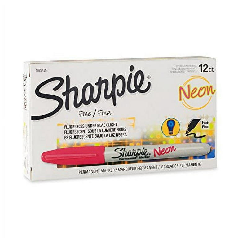 Sharpie Neon Permanent Markers Fine Bullet Tip Assorted Colors, 5 pk -  Baker's