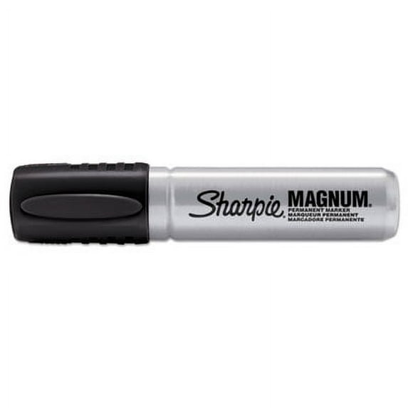 Sharpie-1PK Magnum Permanent Marker, Broad Chisel Tip, Black
