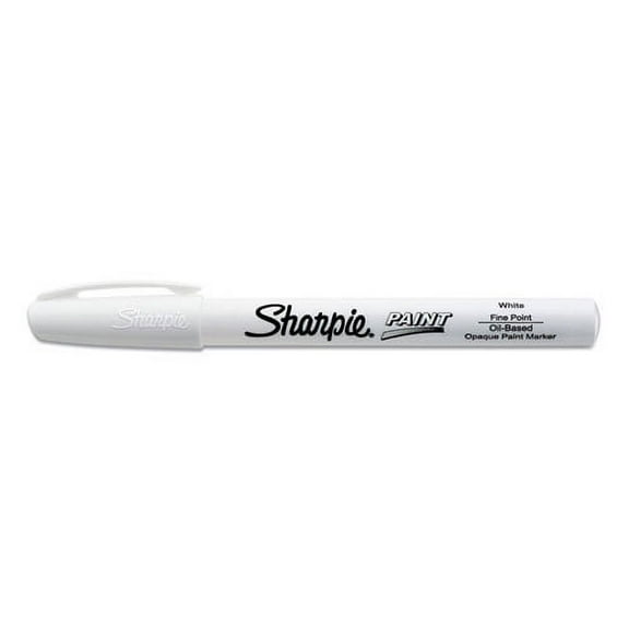 Sharpie 2107616 Fine Bullet Tip Permanent Paint Marker - White (1 Dozen)