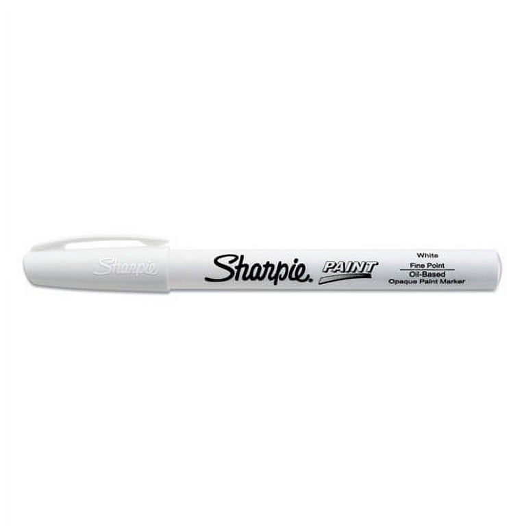 Permanent Paint Marker, Fine Bullet Tip, White, Dozen Permanent Paint Marker, Fine Bullet Tip, White, Dozen