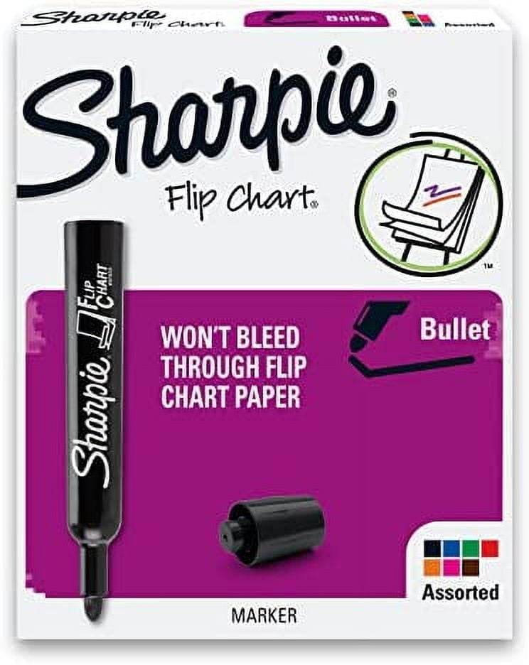  SHARPIE 22478 Flip Chart Markers, Bullet Tip, Colors may vary,  8-Count, Colors may vary(Box) : Office Products