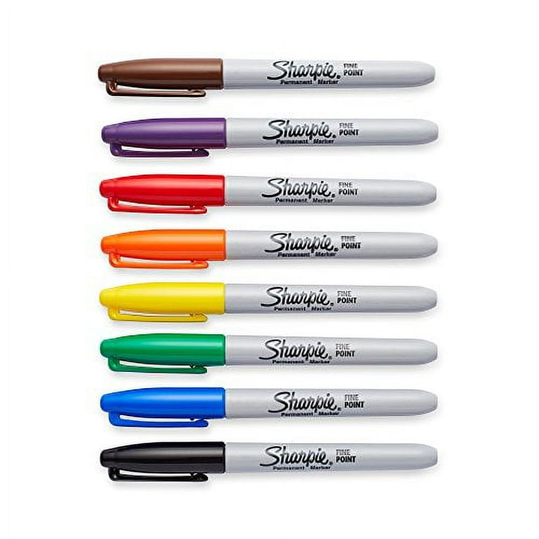 Sharpie Permanent Markers, Ultra Fine Point, Classic Colors, 8 Count
