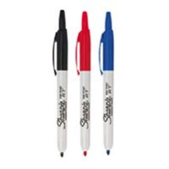 Sharpie 32726 Fine Point Retractable Markers, Assorted, Each