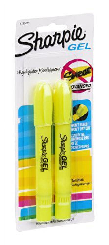 Sharpie Accent Yellow Gel Highlighters (2-Pack) 1780473 - The Home