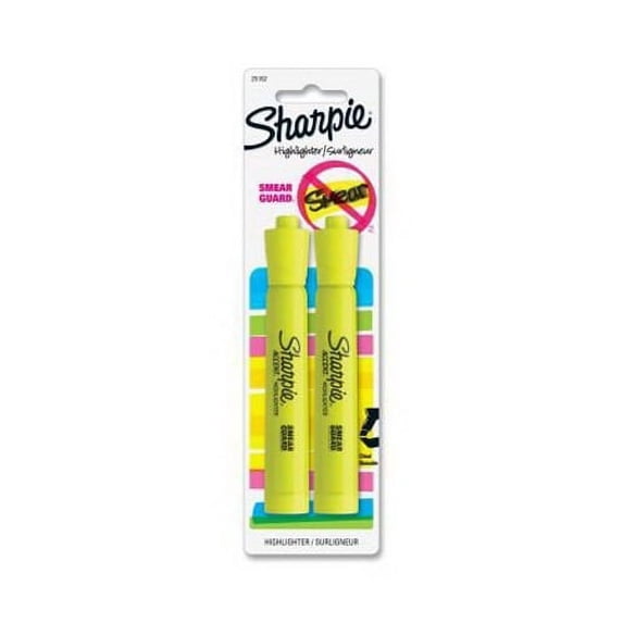 Sharpie Accent Highlighter Marker Point, Yellow - 2 Ea, 3 Pack