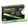 thumbnail image 1 of Sharpie Accent Retractable Pocket Highlighter, Chisel Tip, Green, 12 Count, 1 of 2