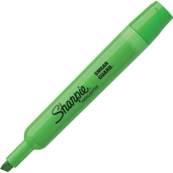 Sharpie Accent Tank-Style Highlighter Chisel Tip Fluorescent Green 25026