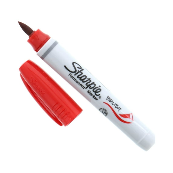Sharpie Brush Tip Marker, Red