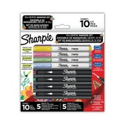 Sharpie Creative Markers Assorted Markers Chisel/Bullet Tips Assorted Colors 10/Pack 2205174