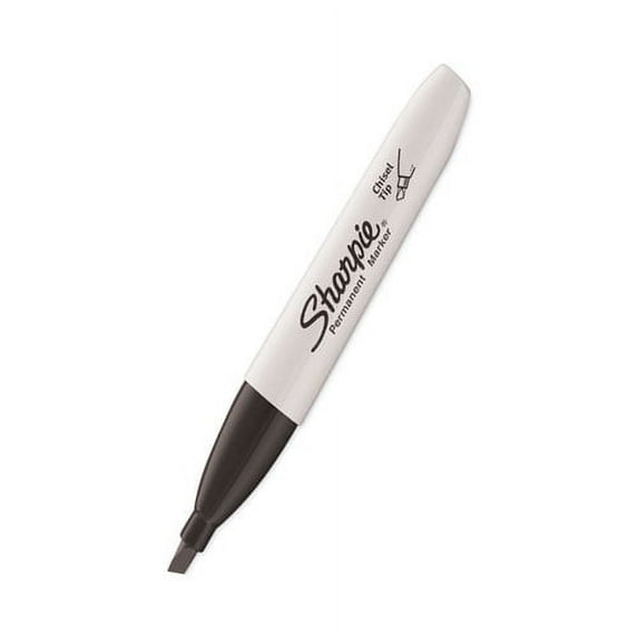 Sharpie Chisel Tip Permanent Marker, Broad Chisel Tip, Black, 36/pack | Order of 1 Pack