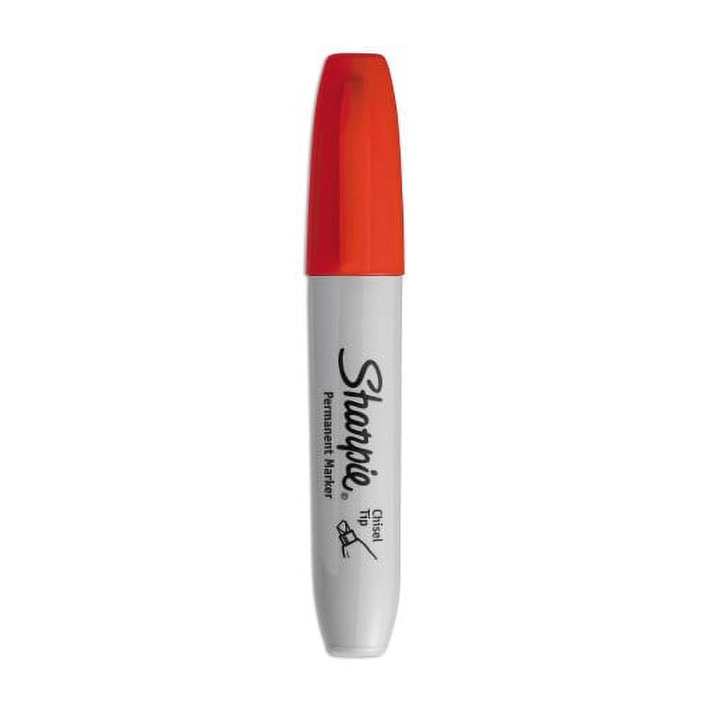 Sharpie Chisel Tip Permanent Marker, Red