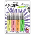 thumbnail image 1 of Sharpie Highlighter, Clear View Highlighter with See-Through Chisel Tip, Tank Highlighter, Assorted, 4 Count, 1 of 6