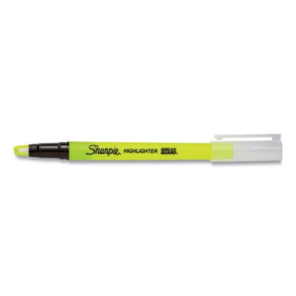 Clearview Pen-Style Highlighter, Fluorescent Yellow Ink, Chisel Tip, Yellow/Black/Clear Barrel, 3/Pack Clearview Pen-Style Highlighter, Fluorescent Yellow Ink, Chisel Tip, Yellow/Black/Clear Barrel, 3/Pack