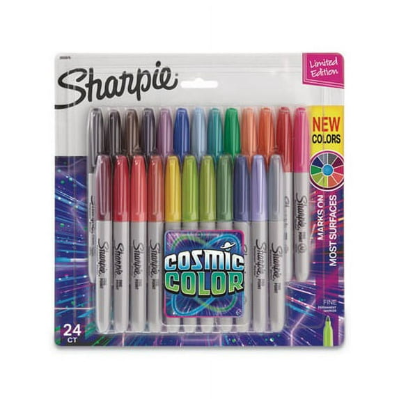 Sharpie Cosmic Colors Marker Sets, 24-Markers, Fine