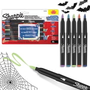 Sharpie Creative Markers, Earth Tones, Water-Based Acrylic Markers, Brush Tip, Assorted Colors, 5 Count