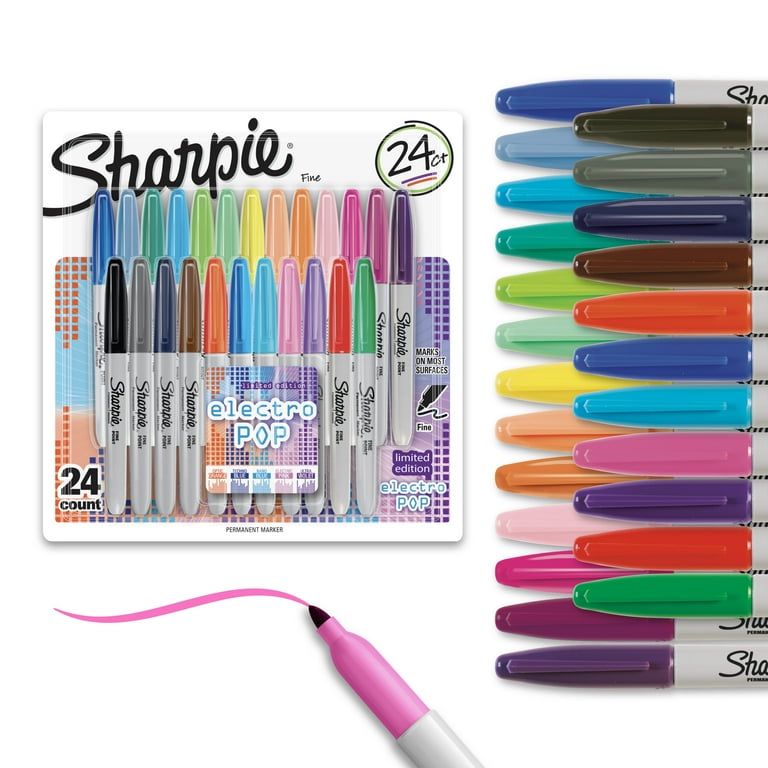 Sanford Glam Pop Permanent Markers - Fine Marker Point - Assorted - 12 / Pack Sanford Glam Pop Permanent Markers - Fine Marker Point - Assorted - 12 / Pack