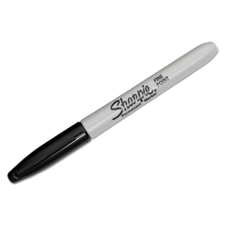 Sharpie Permanent Marker, Fine Tip, Black, Dozen (30001)