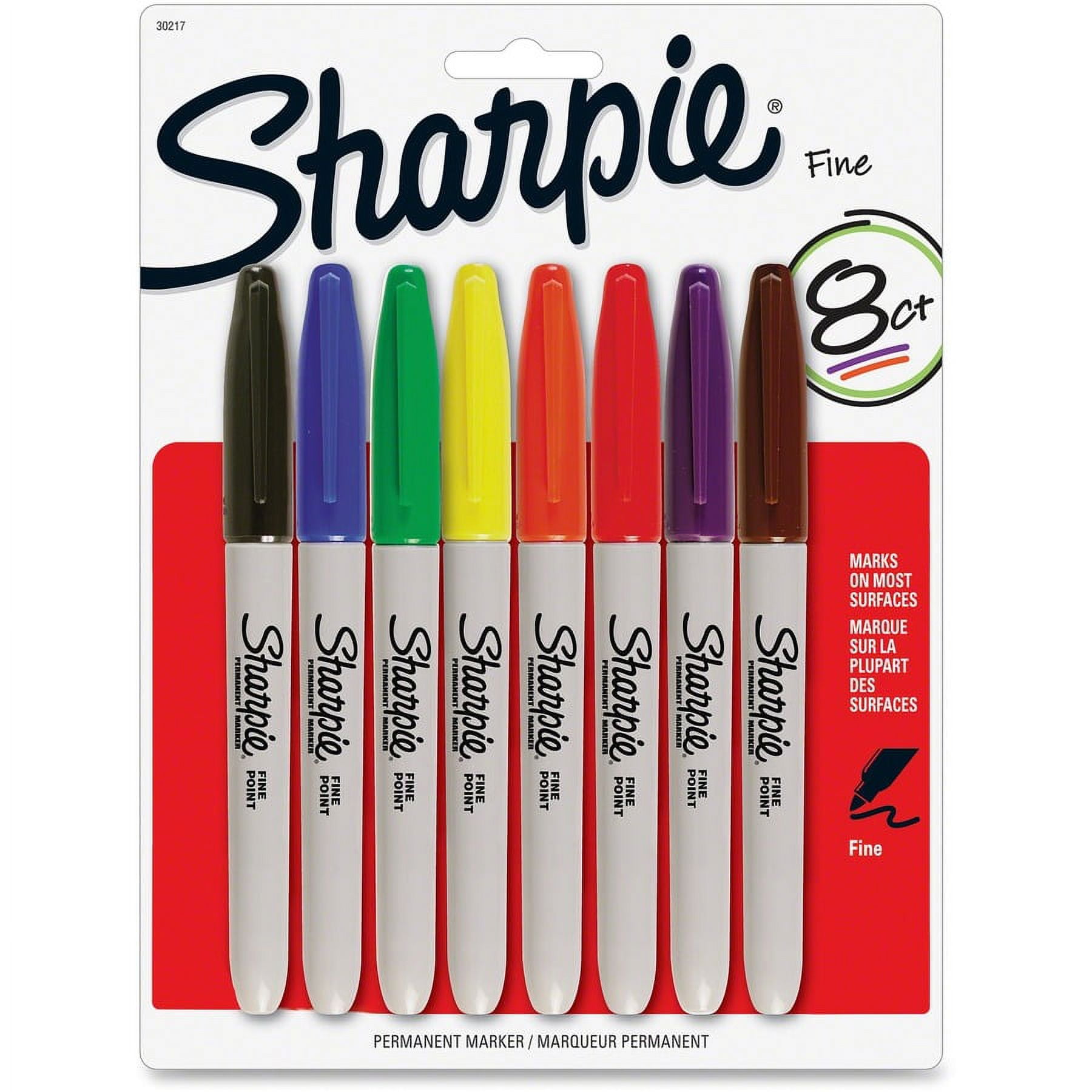 Sharpie Fine Point Permanent Marker - Fine Marker Point - Assorted Alcohol Based Ink - 8 / Pack Sharpie Fine Point Permanent Marker - Fine Marker Point - Assorted Alcohol Based Ink - 8 / Pack