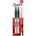 thumbnail image 1 of Sharpie Retractable Permanent Markers, Fine Point, Black, 2 Count, 1 of 5