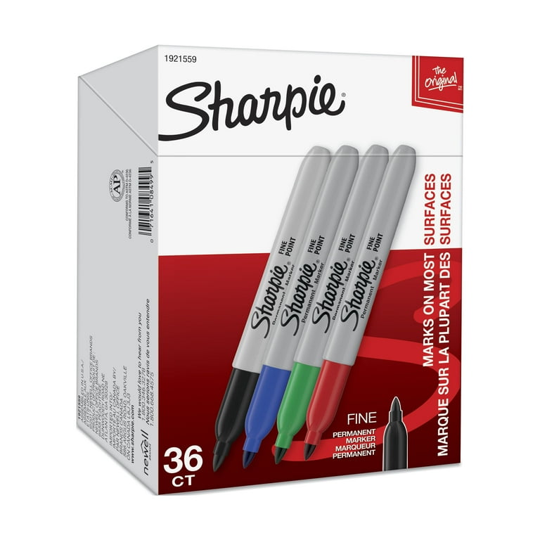 Sharpie Assorted Color Fine Tip Permanent Marker - 36 count per