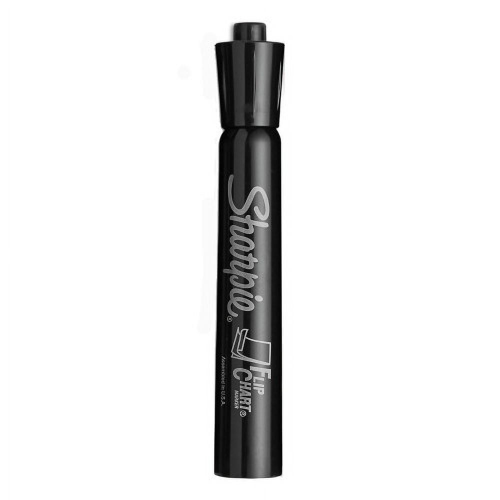 Sharpie Flip Chart Marker, Broad Bullet Tip, Black, 8/Pack