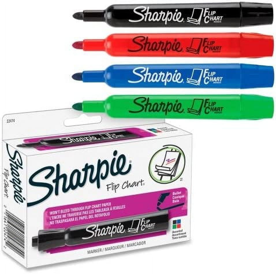 Sharpie Flip Chart Marker Bullet Marker Point Style Assorted Ink