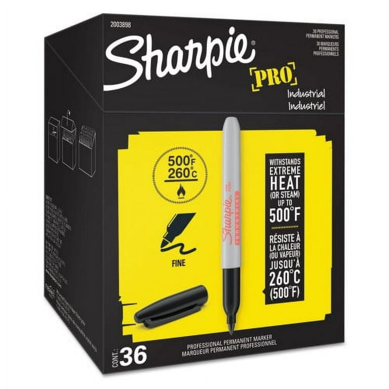 Industrial Permanent Marker Value Pack, Fine Bullet Tip, Black Industrial Permanent Marker Value Pack, Fine Bullet Tip, Black