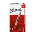 thumbnail image 1 of Sharpie® Industrial Permanent Markers, Fine Point, Black, Pack Of 12, 1 of 5