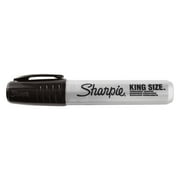 Sharpie King Size Permanent Marker, Chisel Tip, Black Ink, Dozen SAN15001